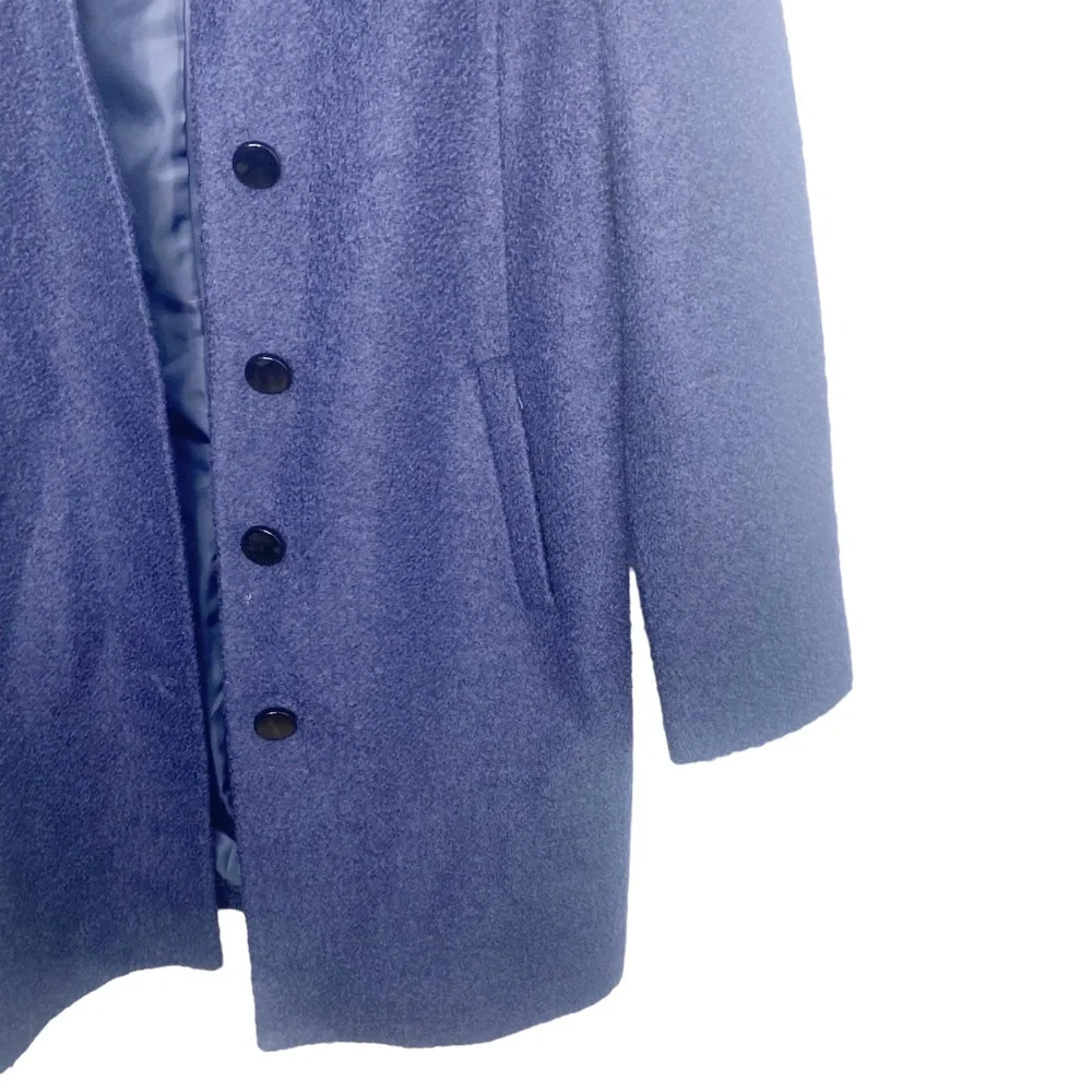 Victoria’s Secret navy blue boucle dress coat trench coat - Picture 6 of 7